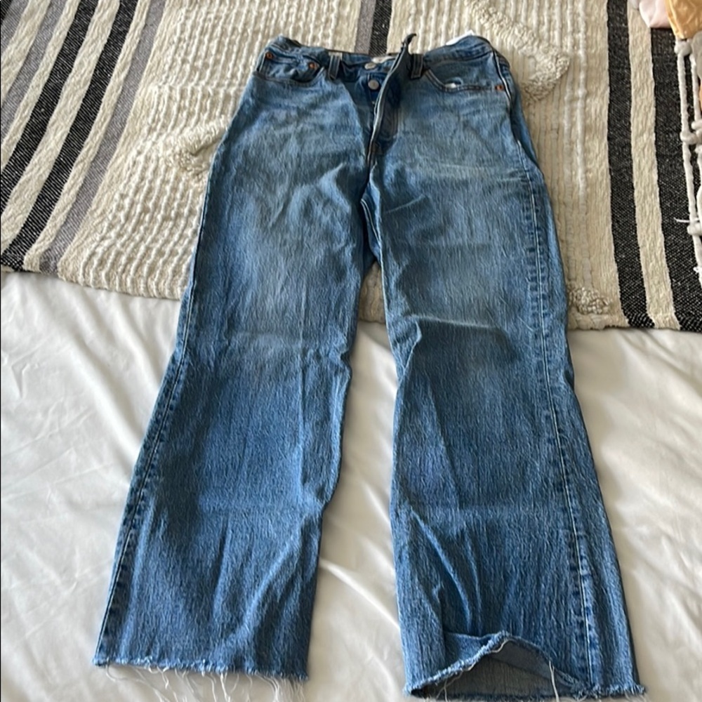 Levi’s rib cage crop flare jeans